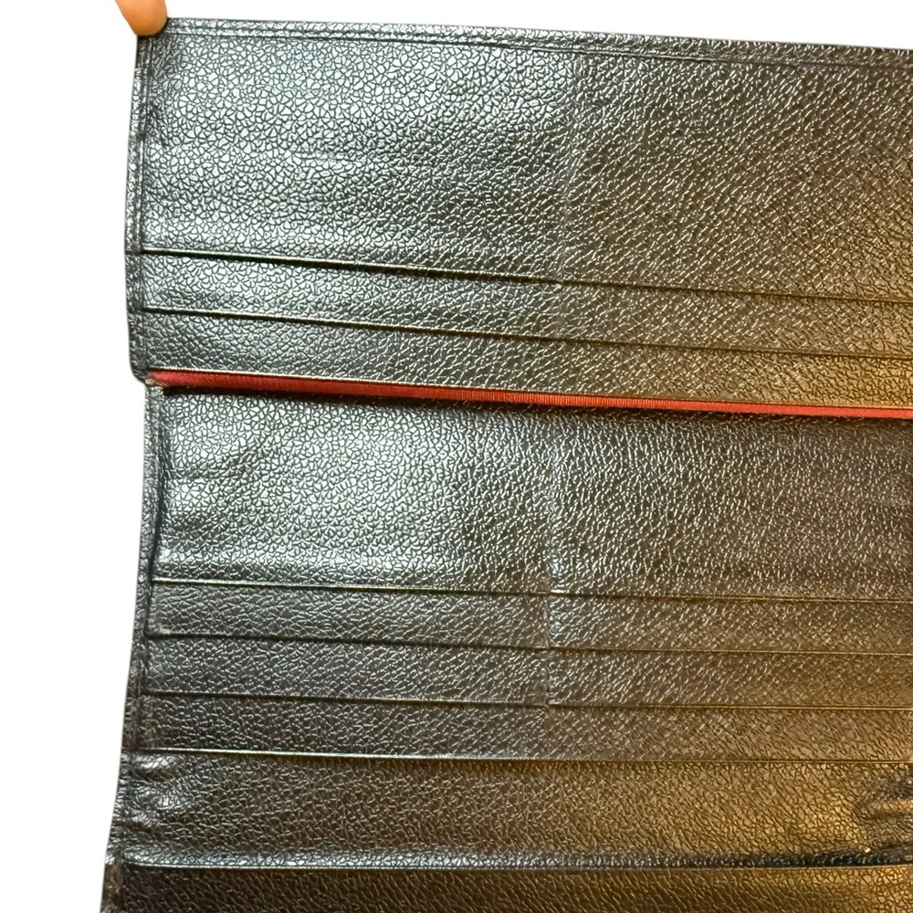 Bulgari Black Leather and Canvas Long Wallet - Picture 6 of 10